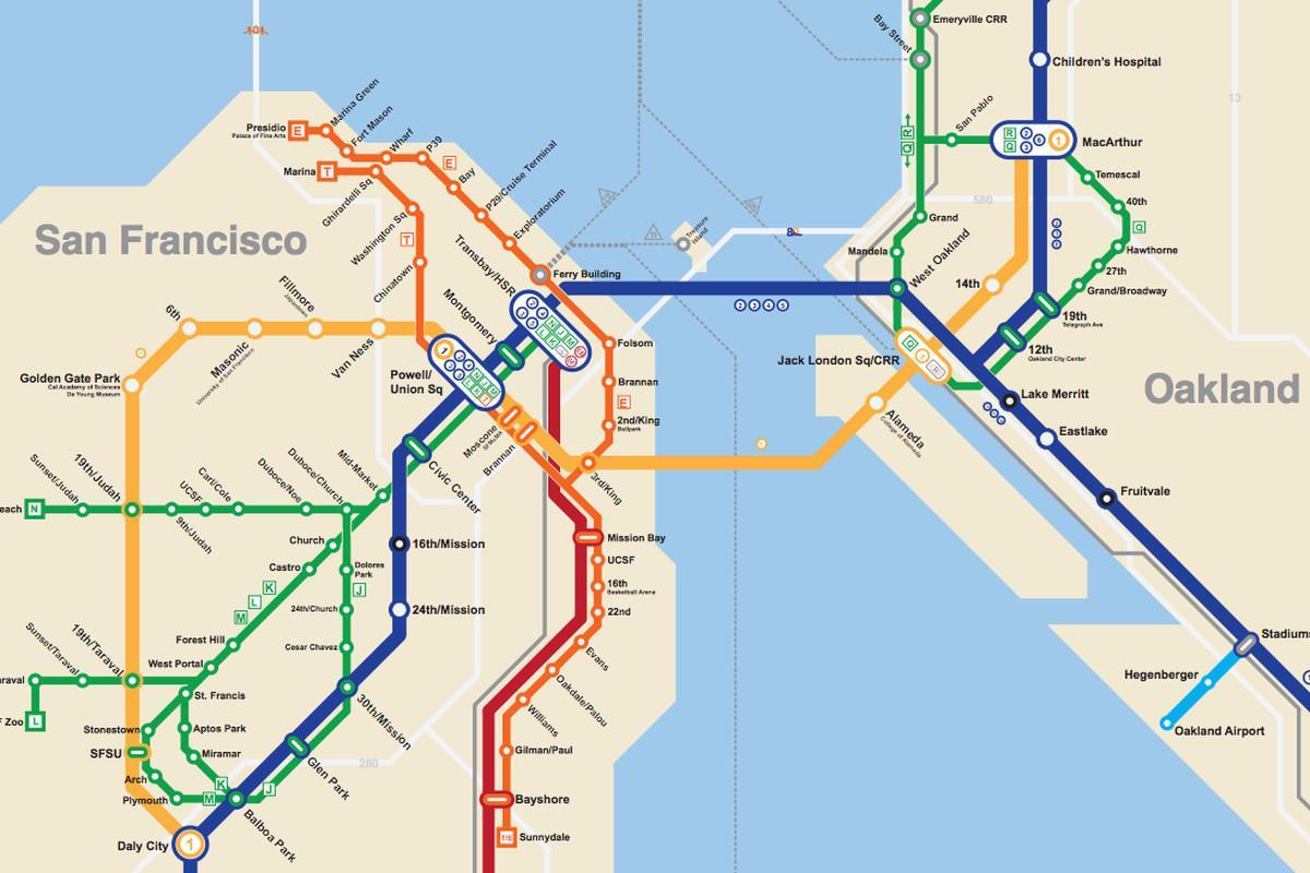 旧金山的地下地图