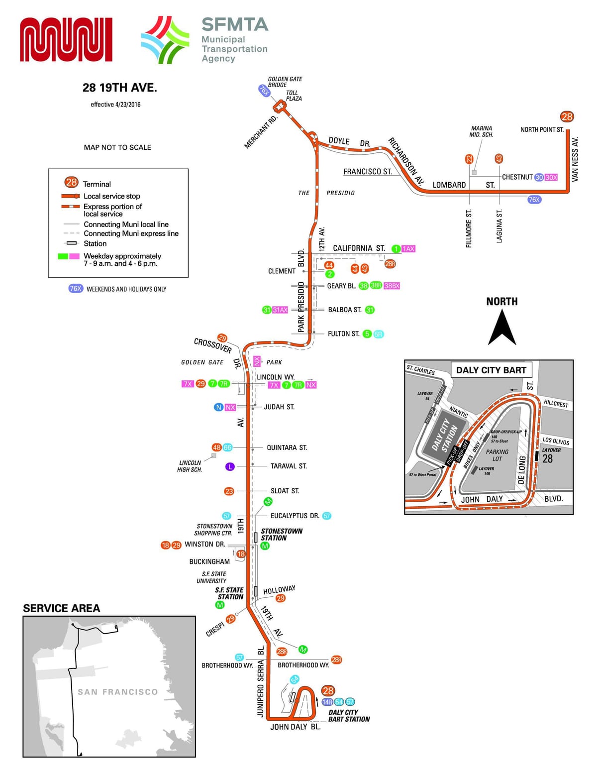 旧金山总28路线图