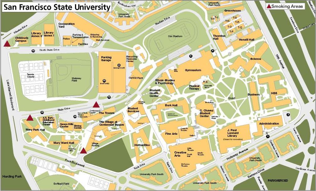 SF州立大学地图