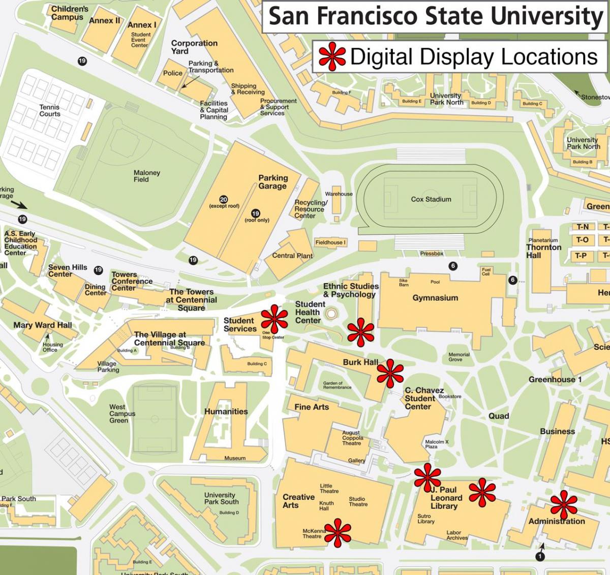 旧金山州立大学地图