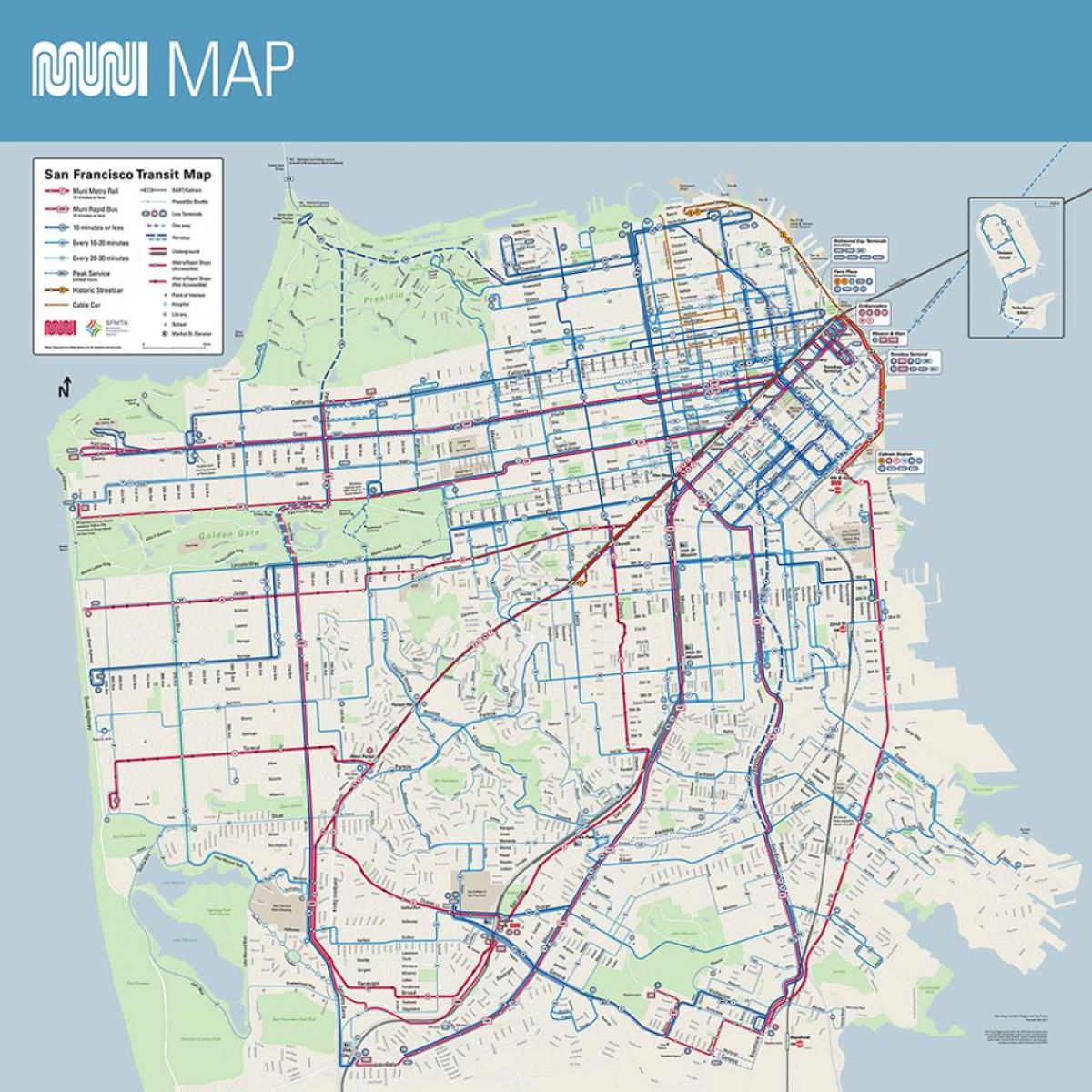 旧金山市政地图