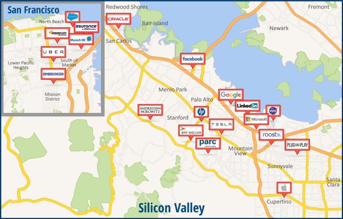 地图的硅谷之旅