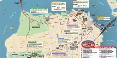 地图的圣弗兰跳上跳下 