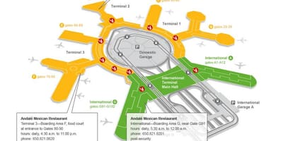 国际机场终端2栅地图