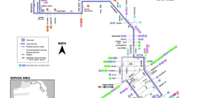 旧金山总30路线图