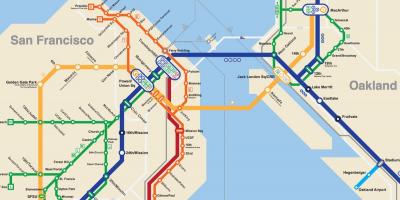 旧金山的地铁图