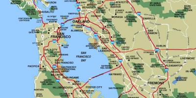 旧金山和区域地图